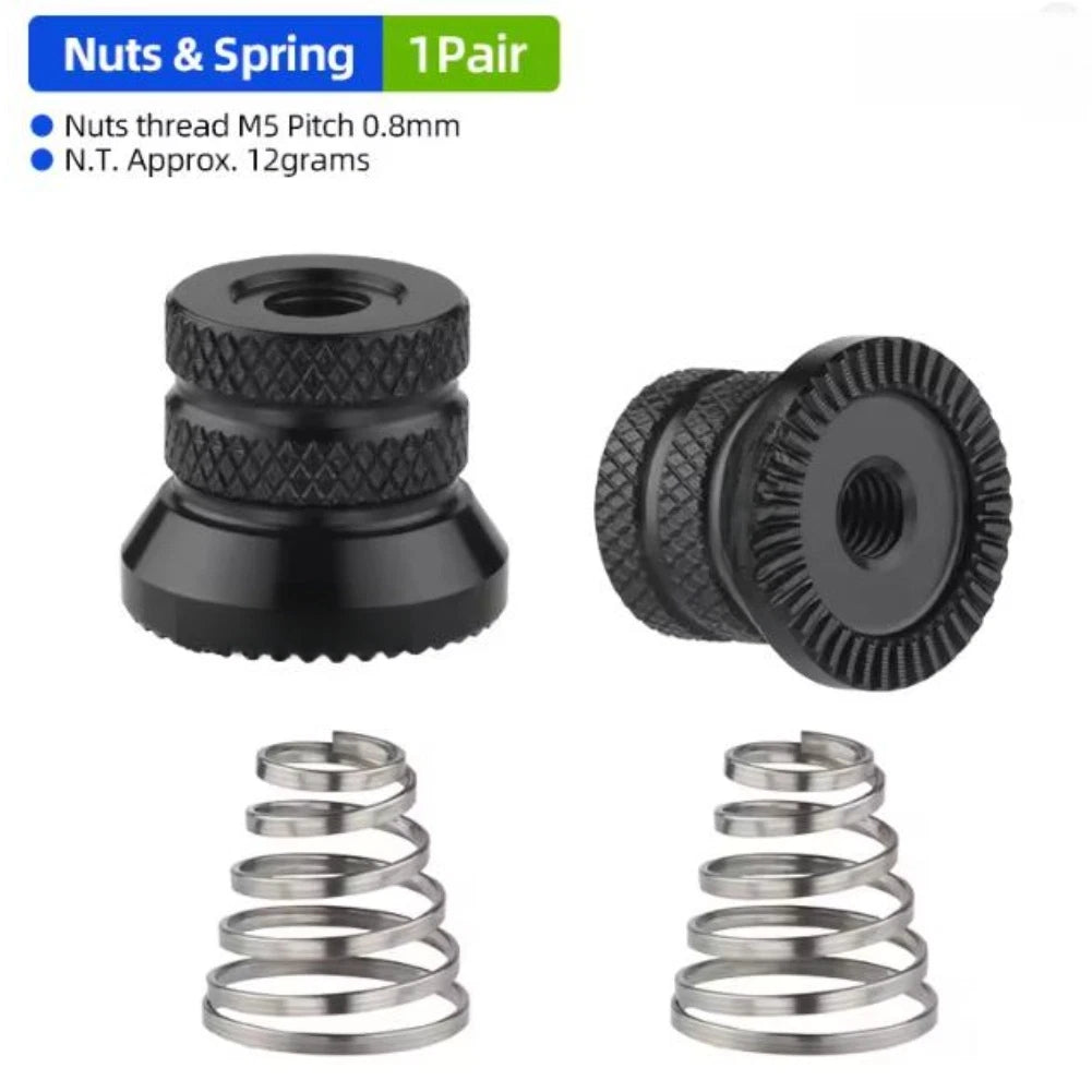 Quick Release Lever M5 Nut and Spring Set for Mountain Bike (Thru Axle)