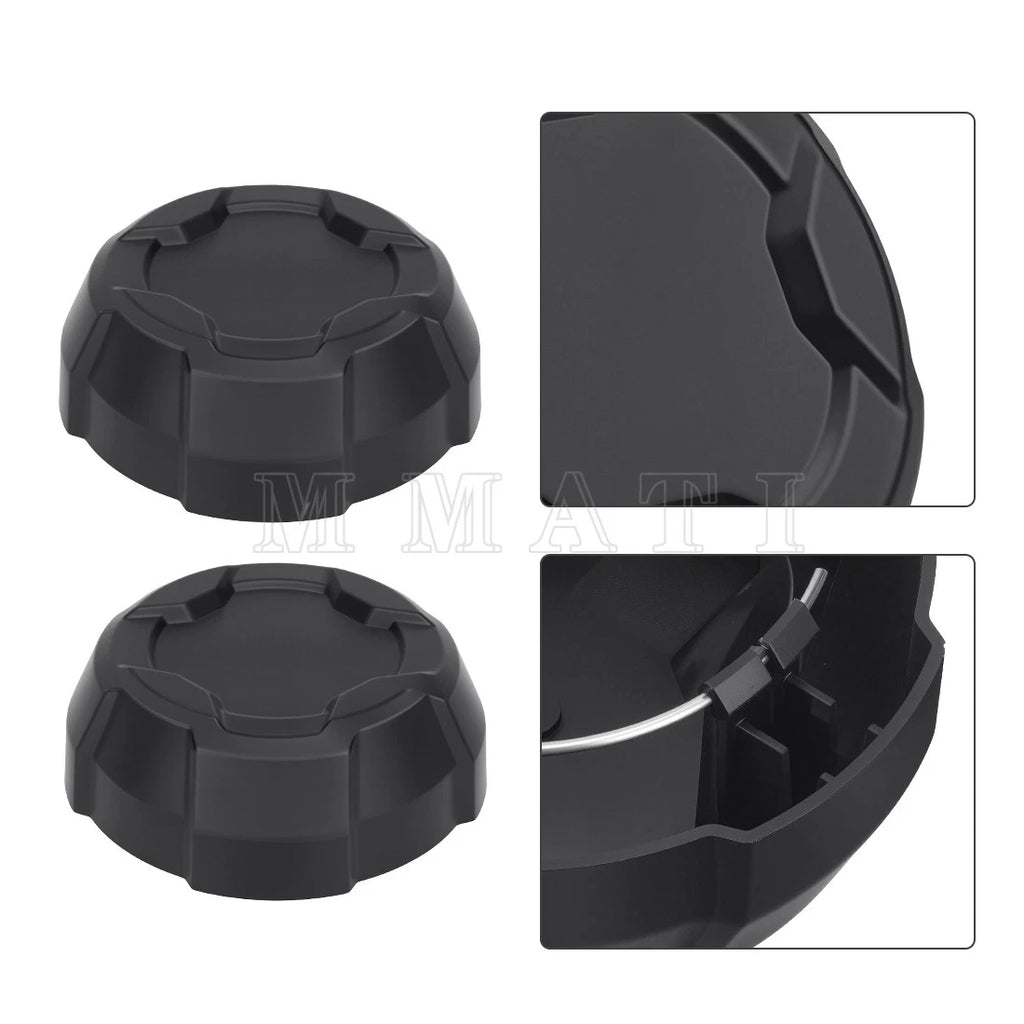 2X Matte Black Rim Caps 1524066-458 for Polaris Ranger 570 Crew SP (2022–2025)