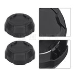 2X Matte Black Rim Caps 1524066-458 for Polaris Ranger 570 Crew SP (2022–2025)