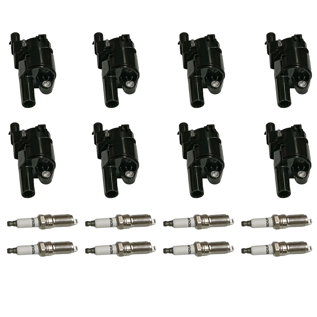 8X Ignition Coil & Spark Plug for Silverado 1500 Tahoe 5.3L (2007–2013)