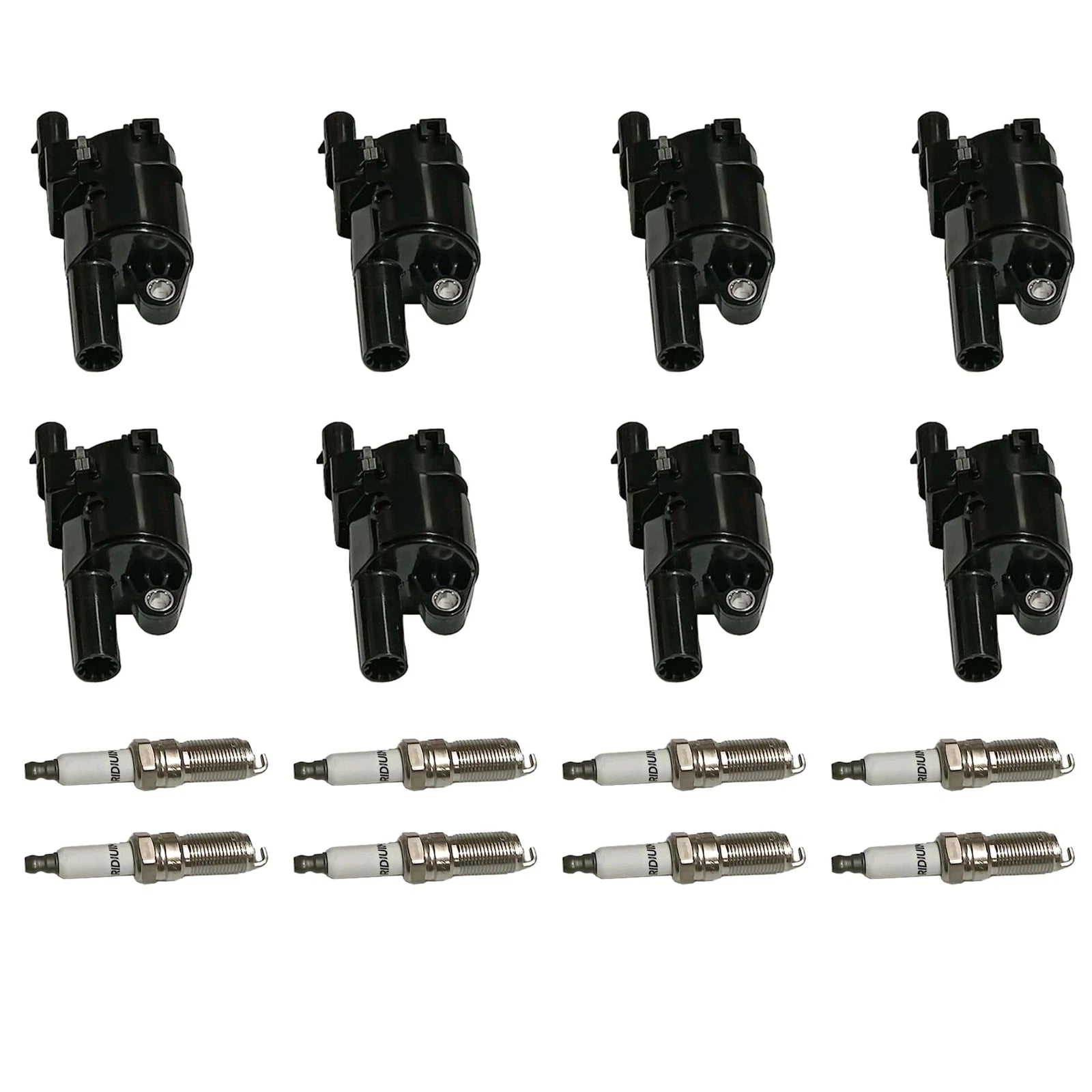 8X Ignition Coil & Spark Plug for Silverado 1500 Tahoe 5.3L (2007–2013)