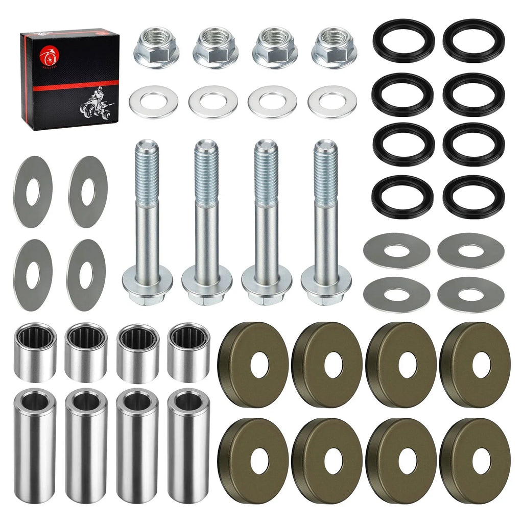 Front Lower A-Arm Bushing Seal Bolt Kits for Suzuki Quadsport Z400 (2003–2006)