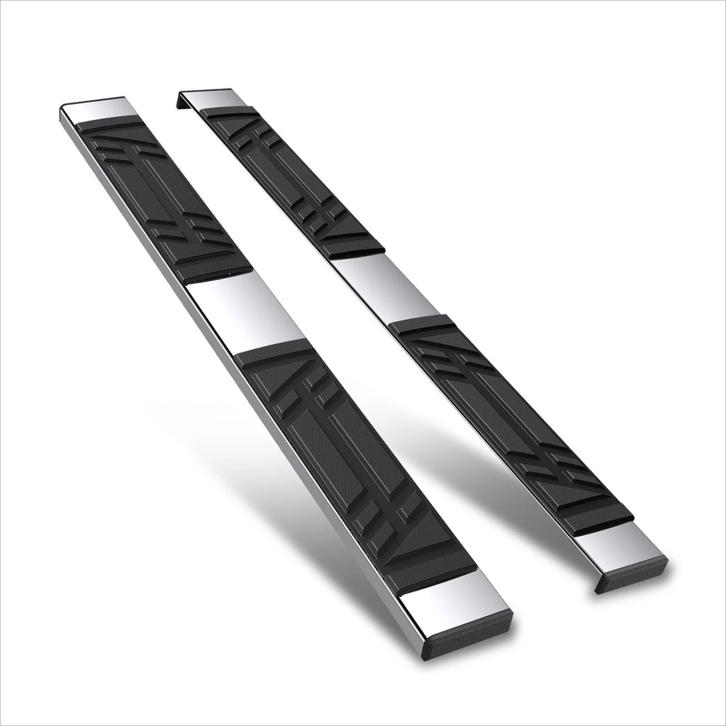 Set of 2 Polished Side Step Pads for Subaru Ascent (2019–2024)
