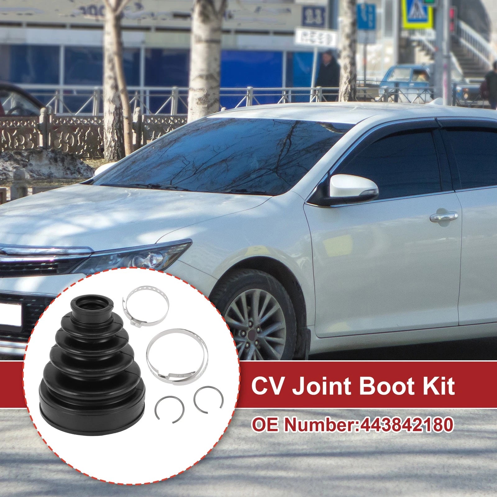 Inner CV Joint Boot Kit with Clamps for Toyota Camry (2007–2011) No.443842180