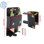 2X Heavy Duty 2 Way Farm Gate Latch for 2"–2 3/4" Post
