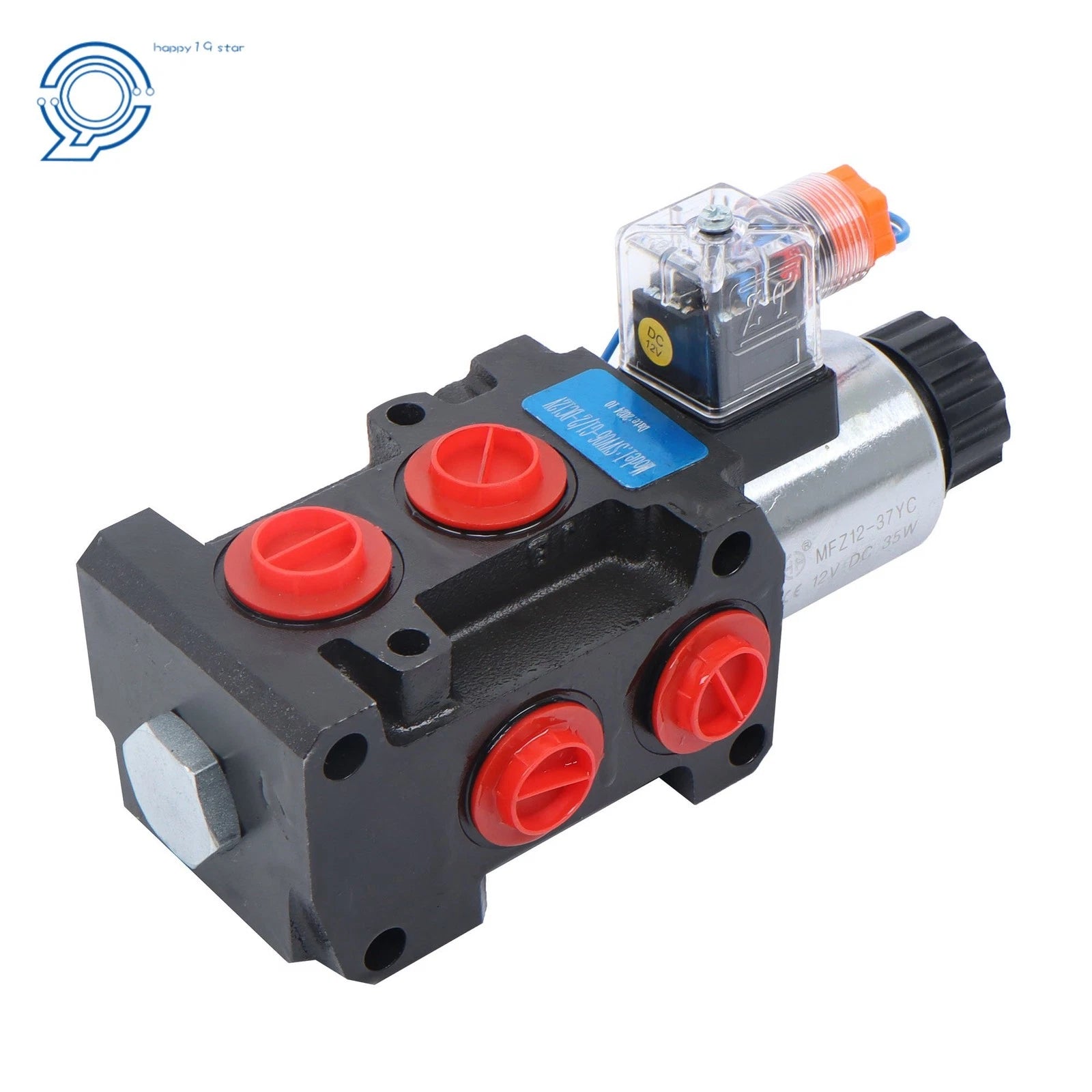 Hydraulic Solenoid Selector Diverter Valve for 12V DC (SAE 10, 6 Port)