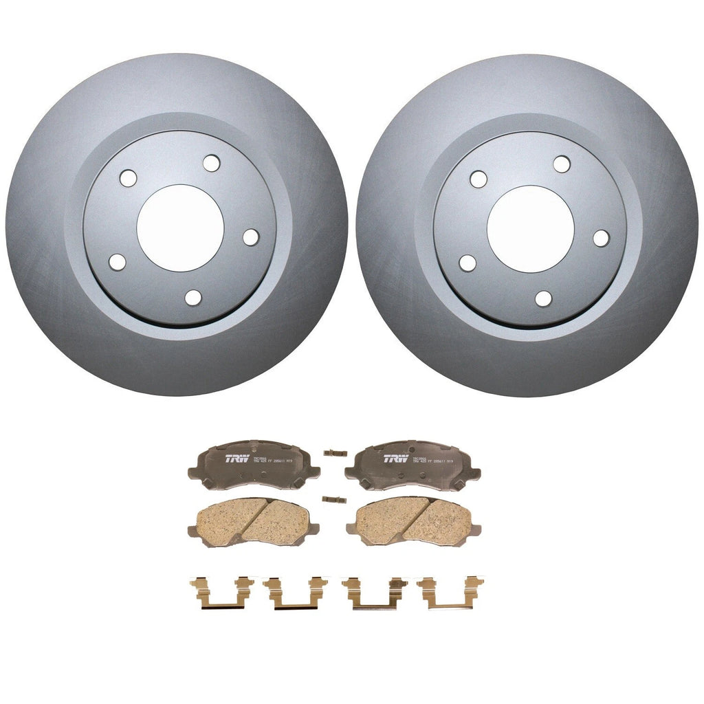 Front Brake Kit with 294mm Rotors & TRW Ceramic Pads for Dodge Avenger (2008–2014)