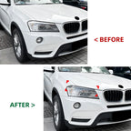 Carbon Look Headlight Eye Lids Covers for BMW X3 F25 (2011–2013)