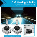 D3S 10000K HID Xenon Headlight Bulbs for Audi Land Rover Kia