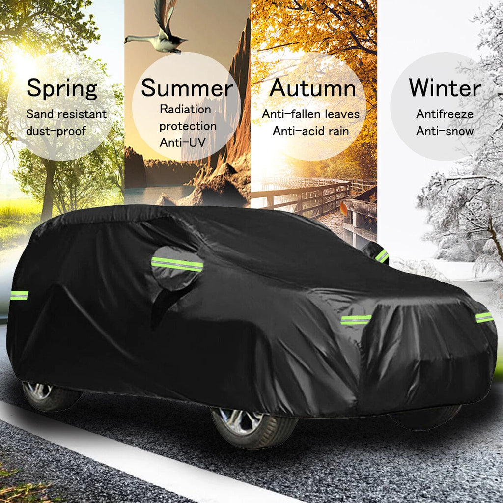 Waterproof Full Car Cover for Universal Fit (M-XXL) - UV, Dust, Rain Resistant