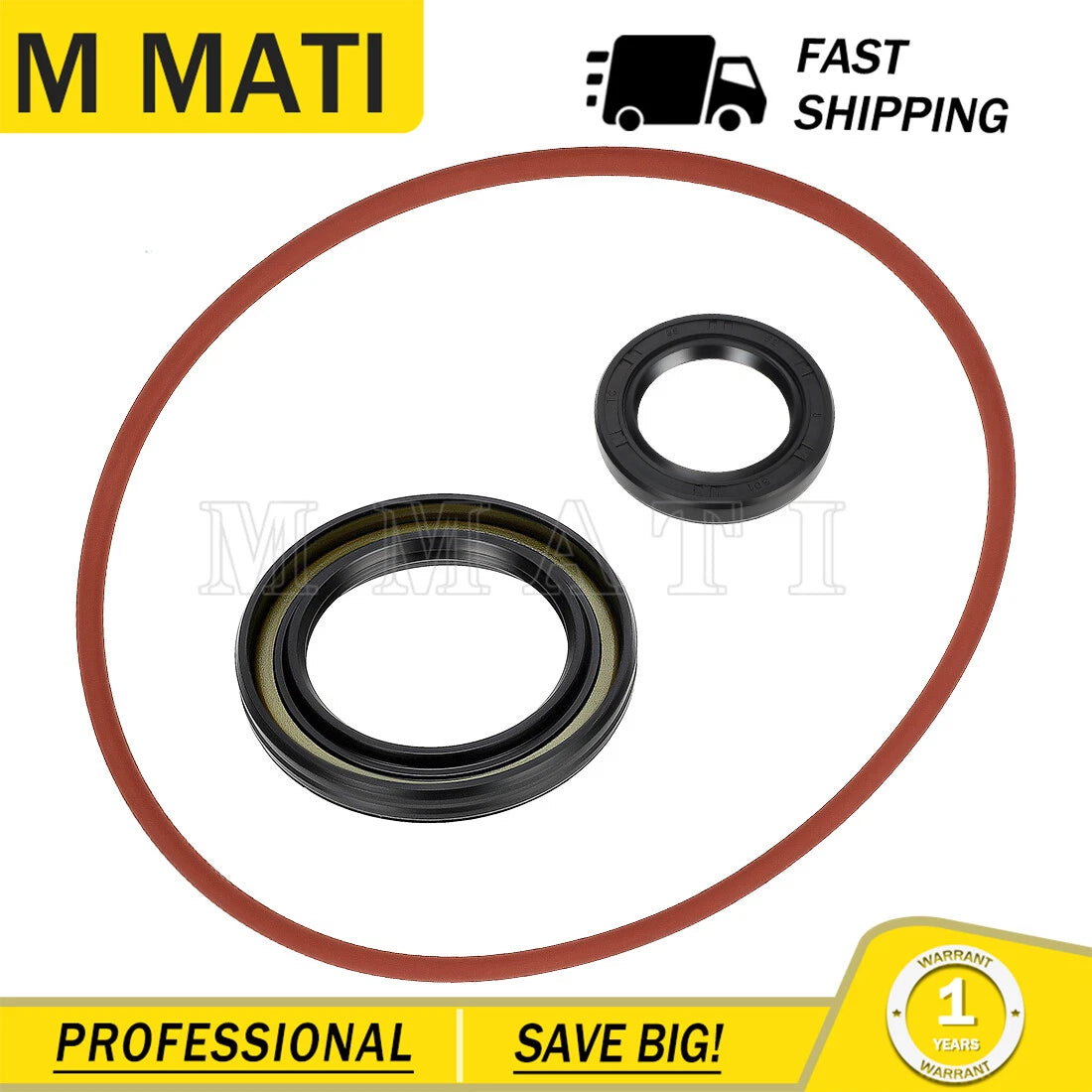 Rear Brake Drum Dust Seal & O-Ring for Yamaha ATV Big Bear 250 400 Bruin 250 350 (1990–2006)