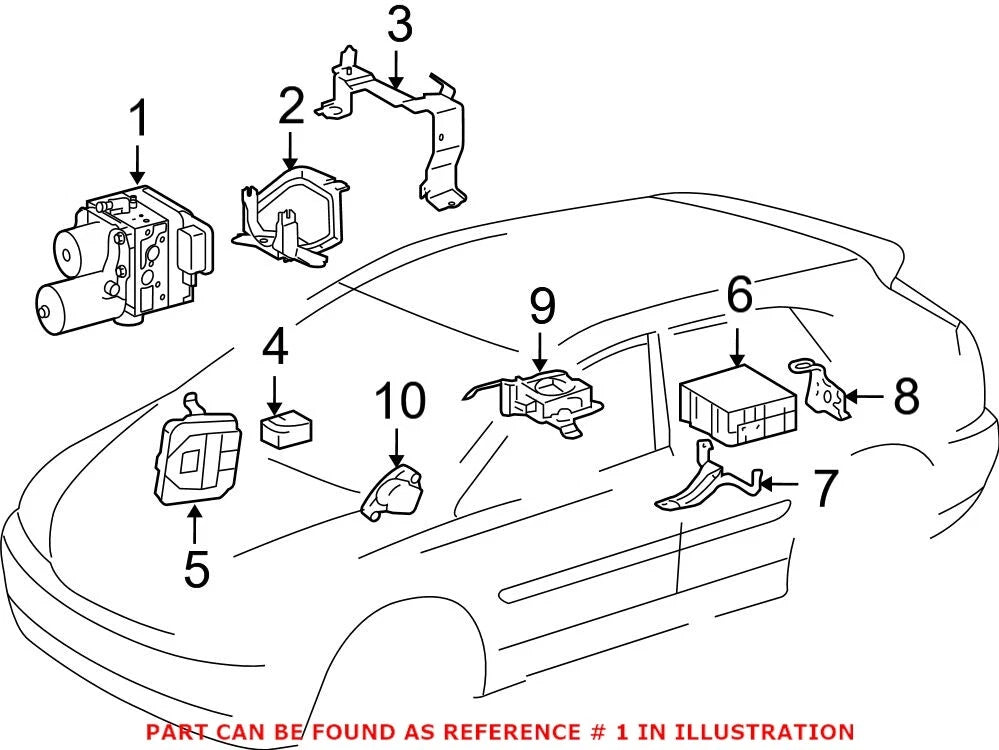Genuine OEM ABS Modulator for Lexus RX400h (2006–2008) 44050-48191