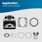 Engine Cylinder & Piston Rebuild Kit for EZGO 1976–1988 2 Cycle 244CC