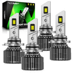 Set of 4 NOVSIGHT 9005 9006 LED Headlight Bulbs for High Low Beam