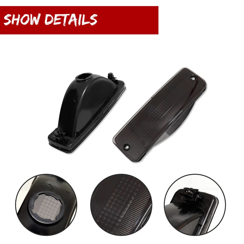 Smoke Black Lens Signal Light Shell Pair for Toyota Pickup, 4Runner (1989–1995)