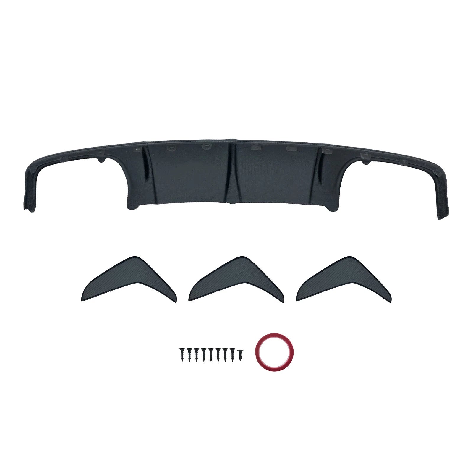 Rear Bumper Diffuser Lip for Mercedes-Benz W204 C63 AMG (2008–2011) Carbon Fiber