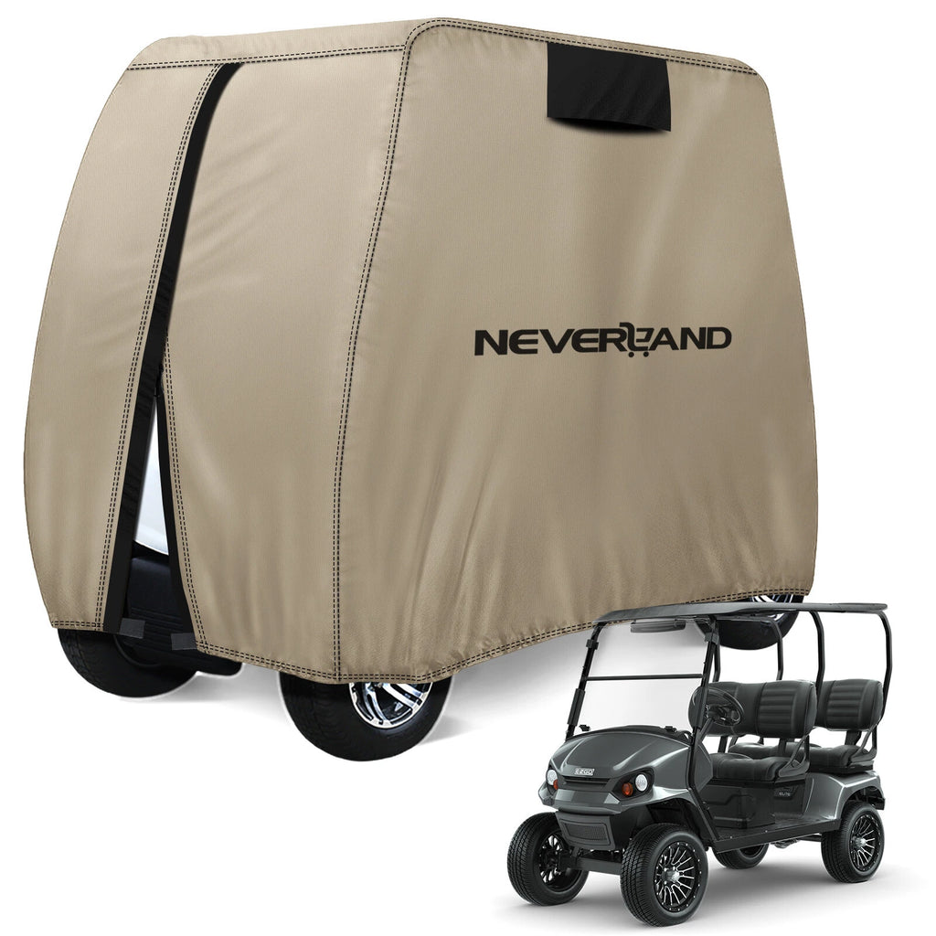 Waterproof Golf Cart Cover for EZGO/Club Car/Yamaha 4-Passenger