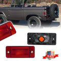 2X Red Lens Rear Side Marker Lights for Ford Bronco (1970–1977) & F-Series (1969–1972)