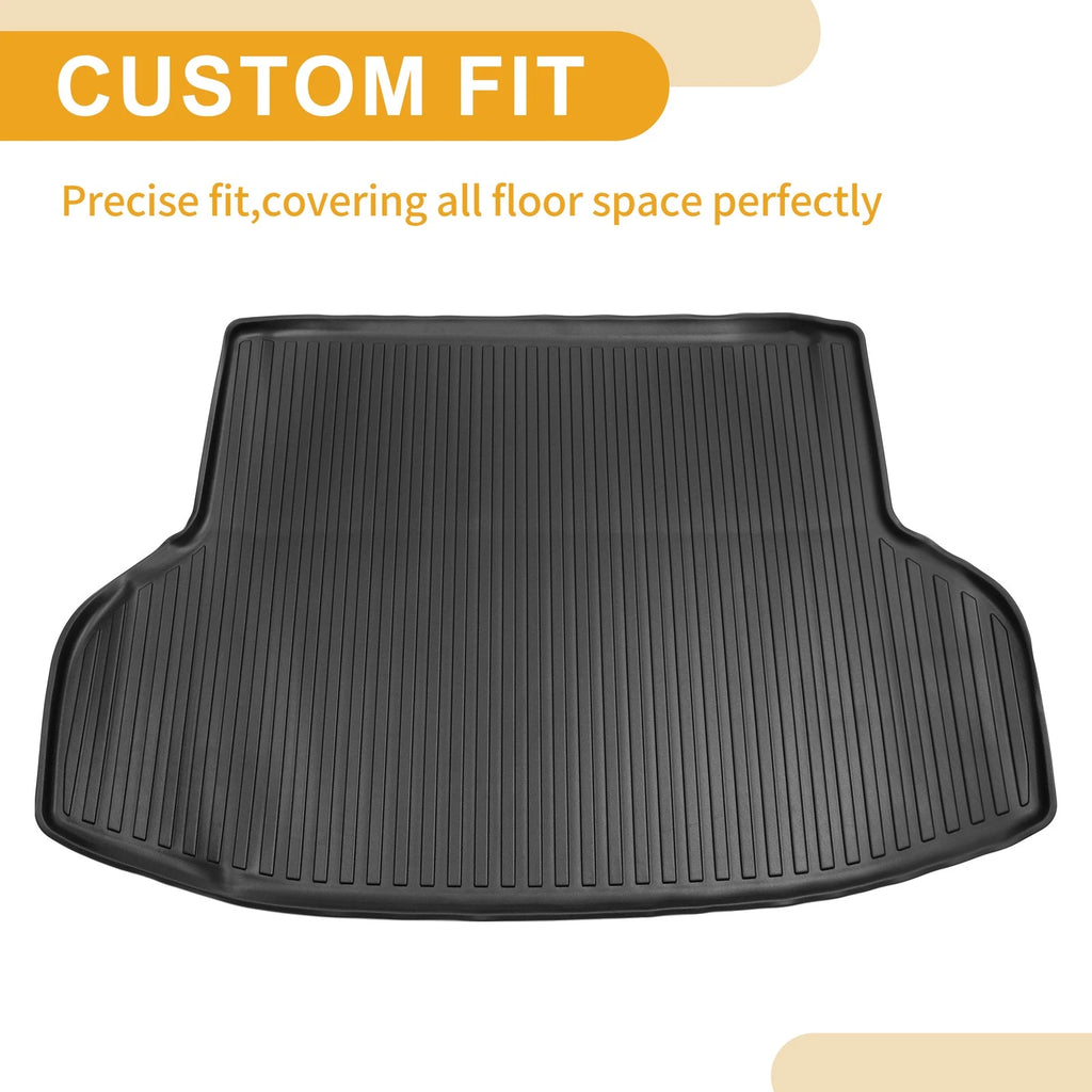 Cargo Liner Rear Trunk Mat for Honda Civic (2016–2021) TPE Vertical Stripes