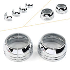 Set of 2 Chrome Fork Boot Covers for Harley Davidson FXD (2006–2017)