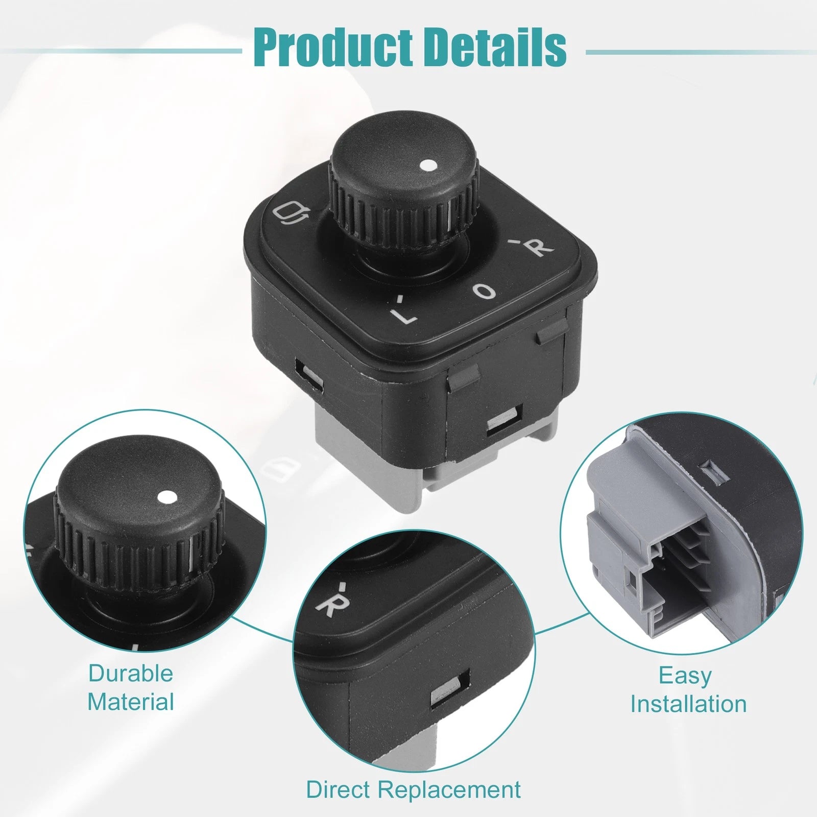 Set of 1 Rear View Mirror Remote Control Switch for Volkswagen (2006–2010)