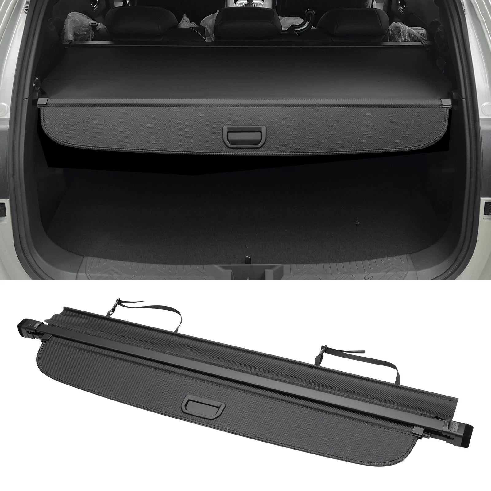 Retractable Cargo Cover for Subaru Outback (2010–2014) Black Carbon Fiber