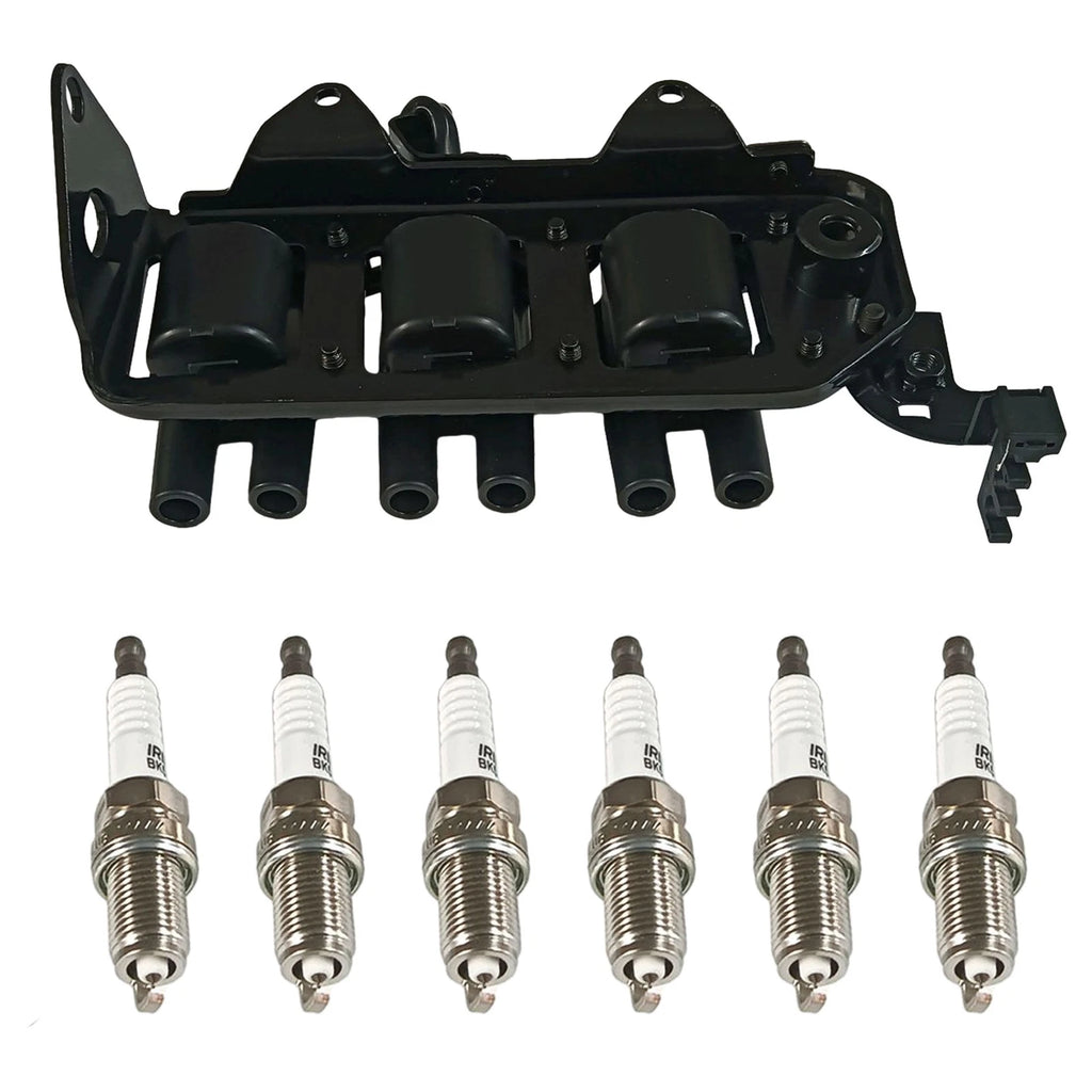 Set of 6 Ignition Coils & Spark Plugs for Hyundai Tucson Kia Sportage (2005–2010)