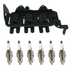 Set of 6 Ignition Coils & Spark Plugs for Hyundai Tucson Kia Sportage (2005–2010)