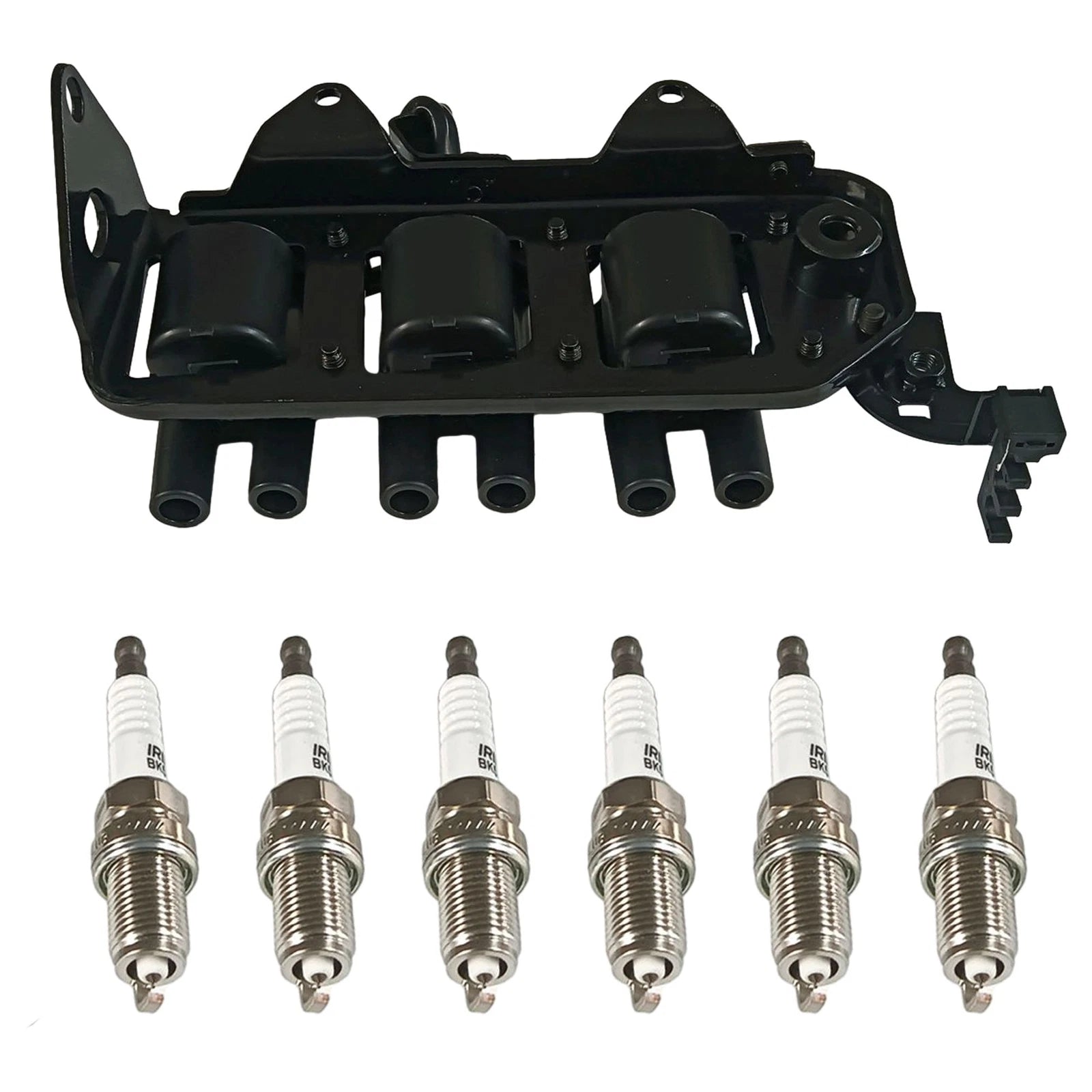 Set of 6 Ignition Coils & Spark Plugs for Hyundai Tucson Kia Sportage (2005–2010)