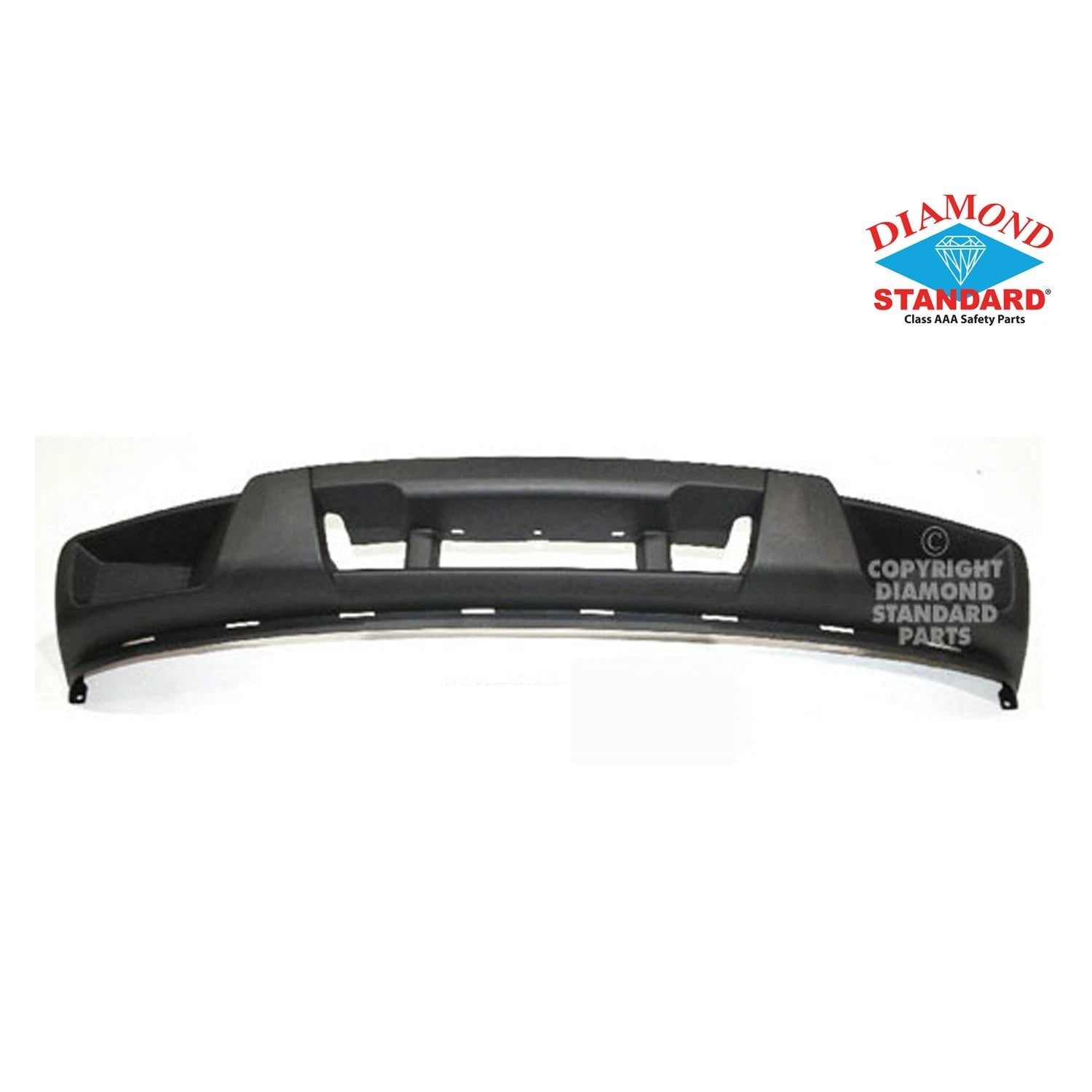 Replacement Gray Textured Front Lower Bumper Cover w/Fog Light Holes