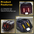 2X Halo Neon LED Tail Light for RV Trailer Truck