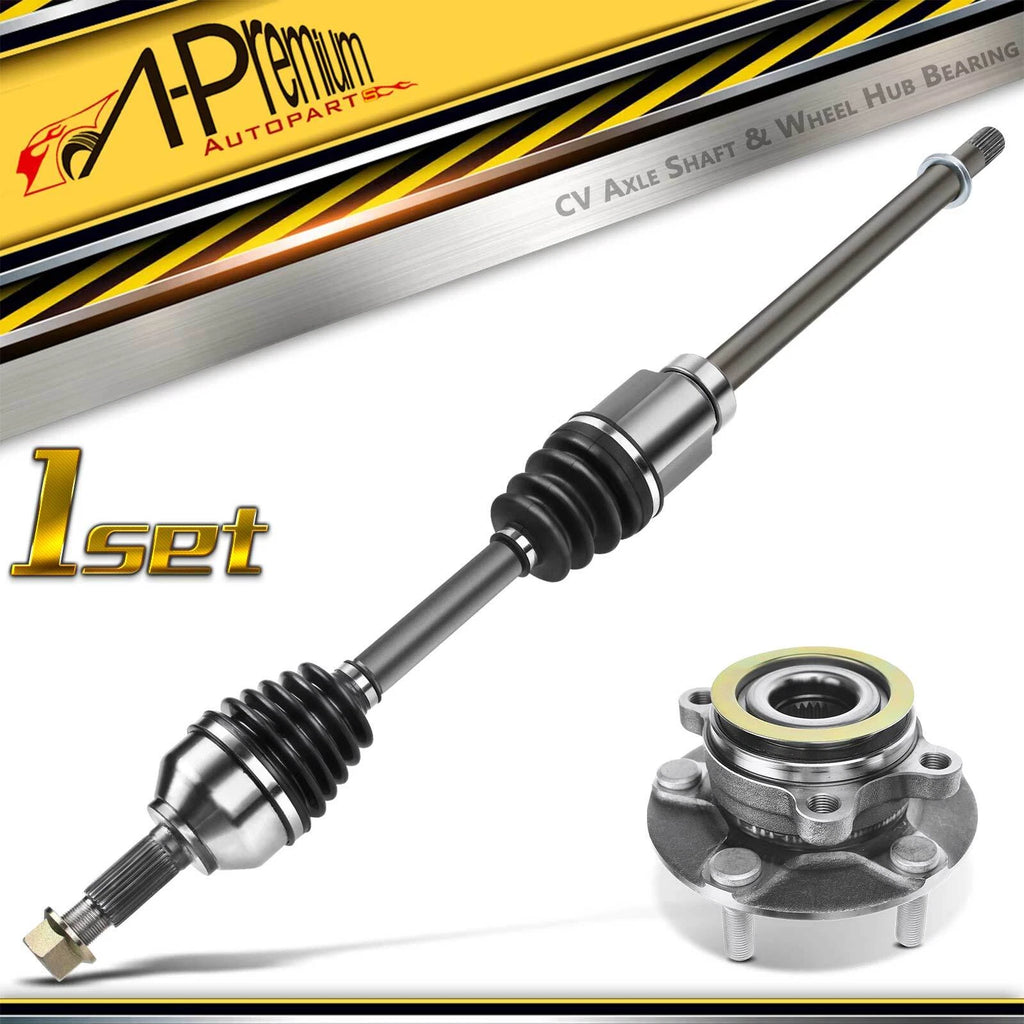 2X CV Axle and Wheel Hub for Nissan Rogue (2014–2020)