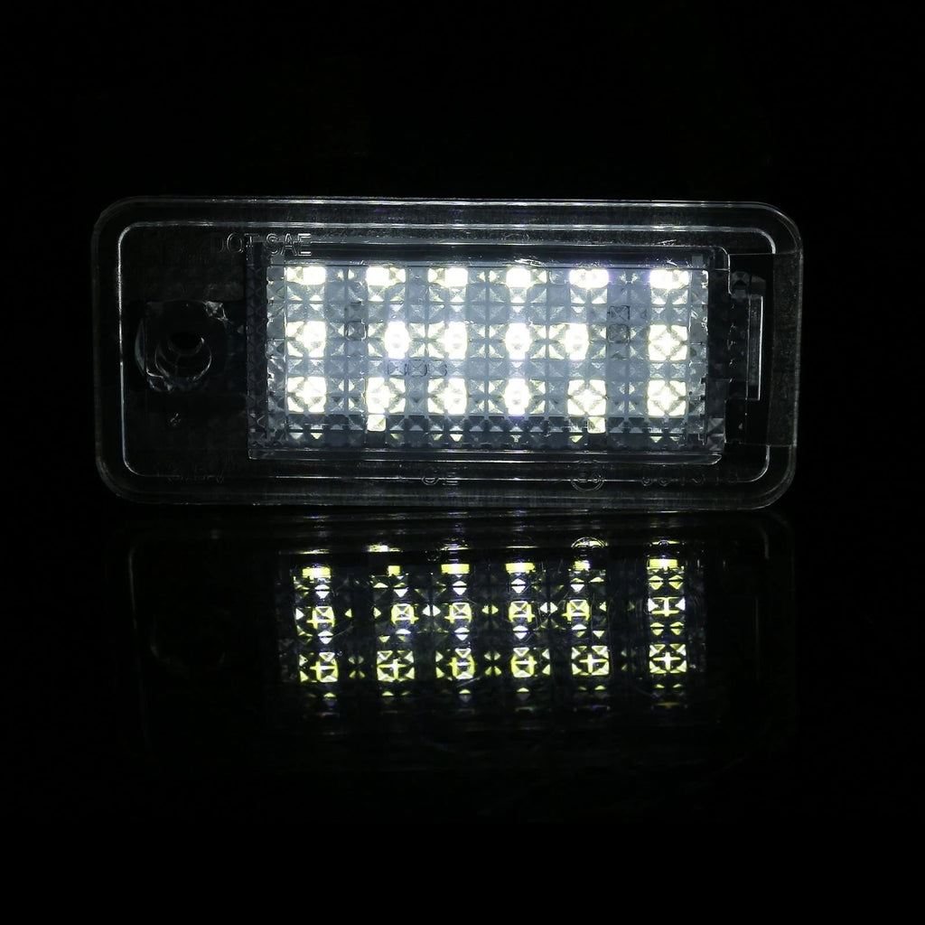 2X LED License Plate Light for Audi A3 A4 A5 A6 A8 S3 S4 S5 S6 S8 (2000–2023)