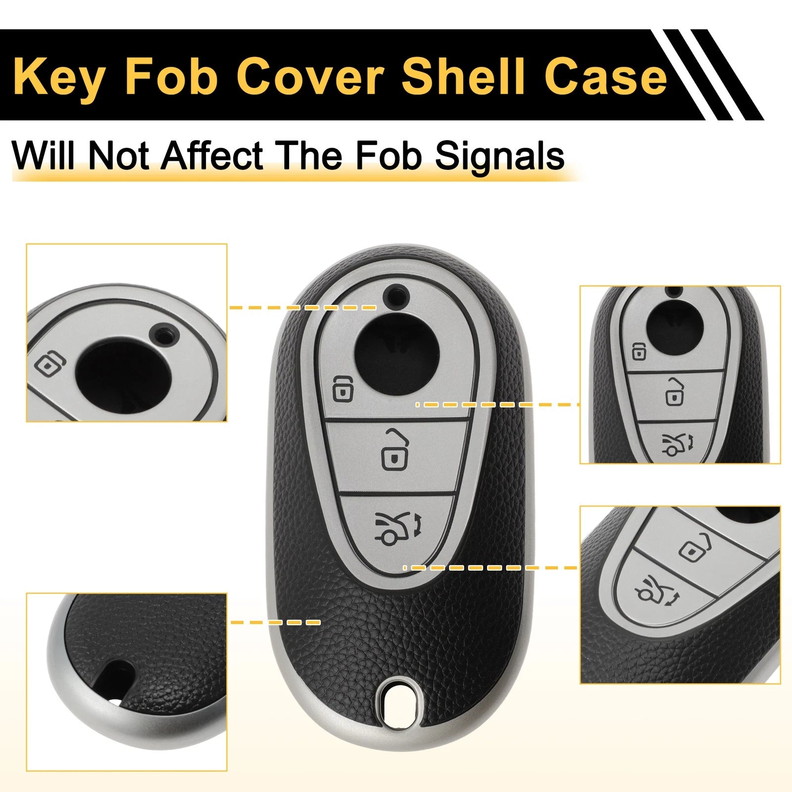 Key Fob Shell Cover Case for Mercedes-Benz C-Class W206 (2022–2023)