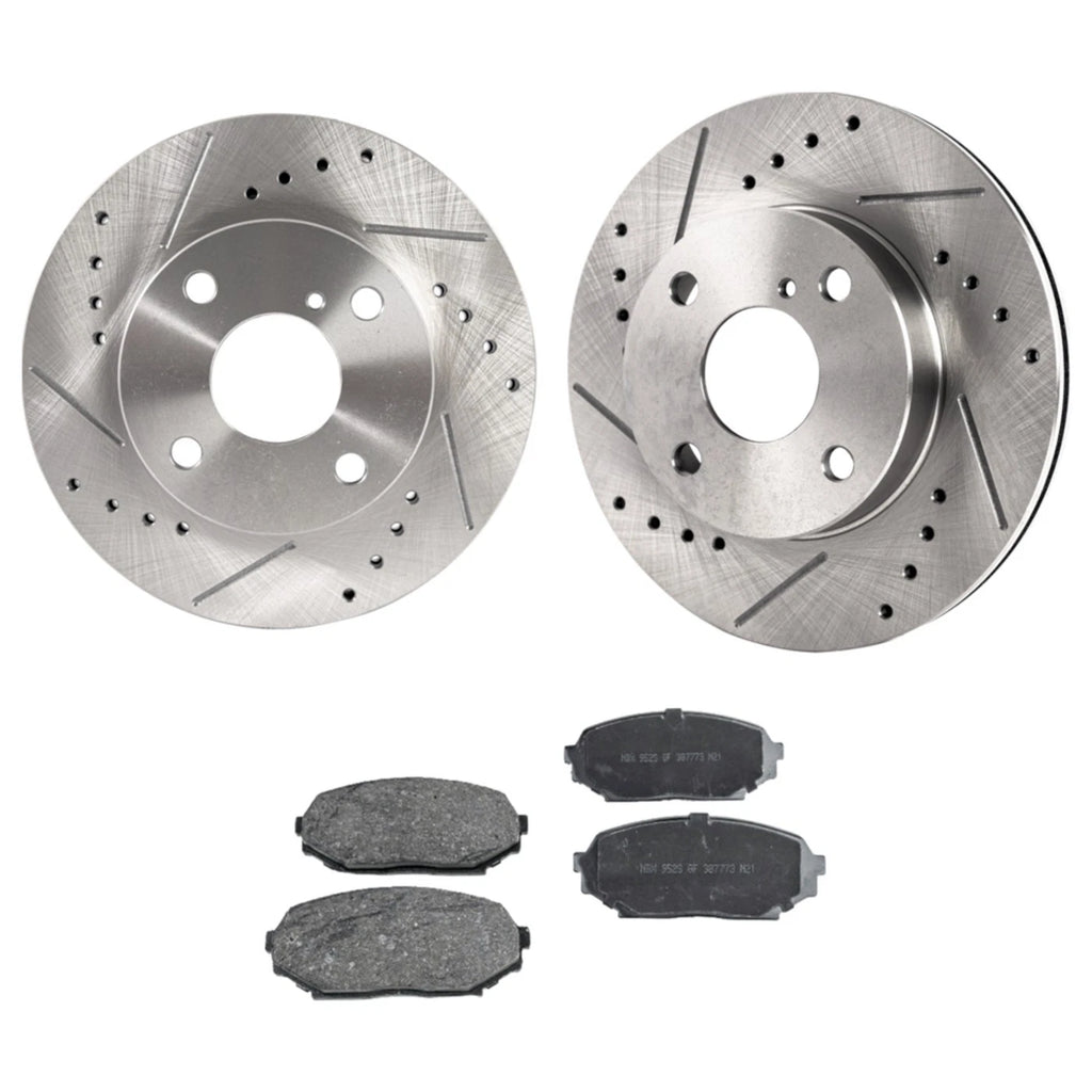 Front Brake Disc Rotors and Pads Kit for Mazda Miata (1991–1993)