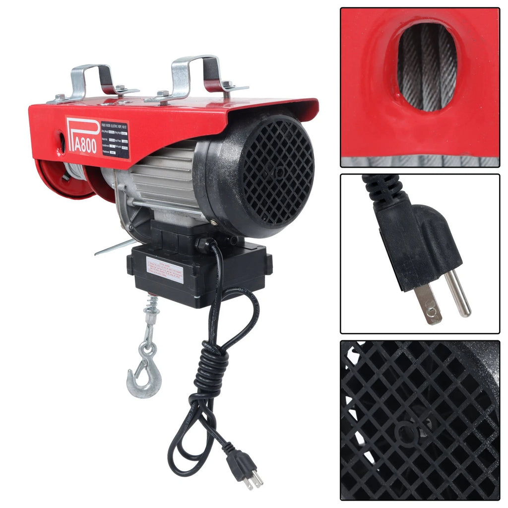 Wireless Remote Control Electric Hoist Crane Winch for Various Models (1760 lbs)