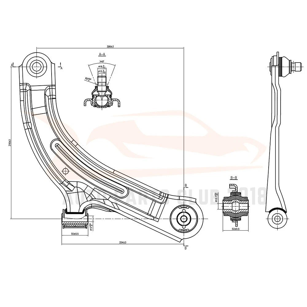 2X Lower Control Arm and Ball Joints for Nissan Versa (2007–2019)