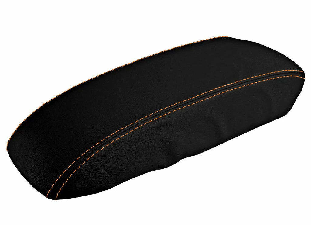 Console Lid Pull Over Cover Leather for Honda Accord (1998–2002) Orange Stitch