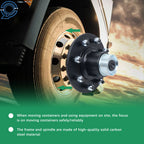 Spindle Kit with Handle for Shipping Container Wheels (8x6.5 Lug)
