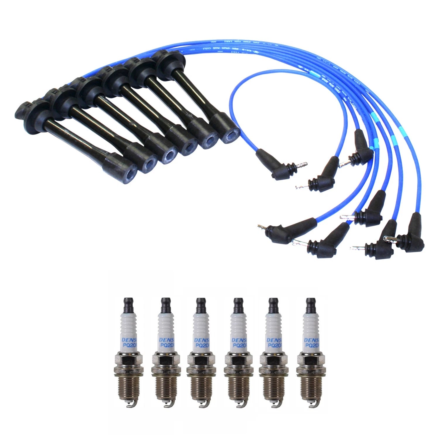 NGK 5mm Wire Set & Denso Platinum Spark Plug Kit for Camry ES300 (1992–1996)