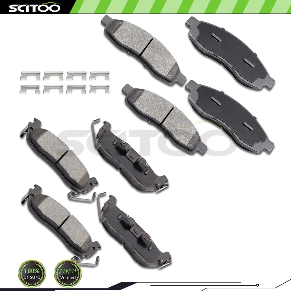 8pcs Brake Metallic Pads Kit for Nissan QX56 Titan (2004–2005)
