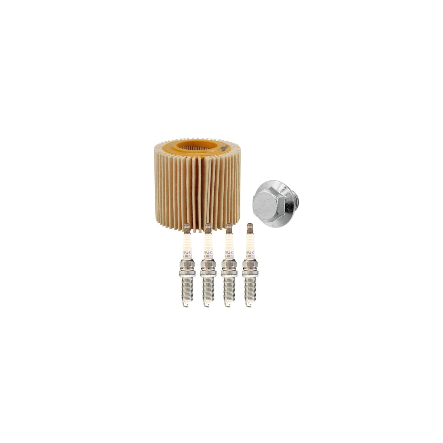Wix Engine Oil Filter & NGK 4 Laser Iridium Spark Plugs for Prius V (2012–2017)