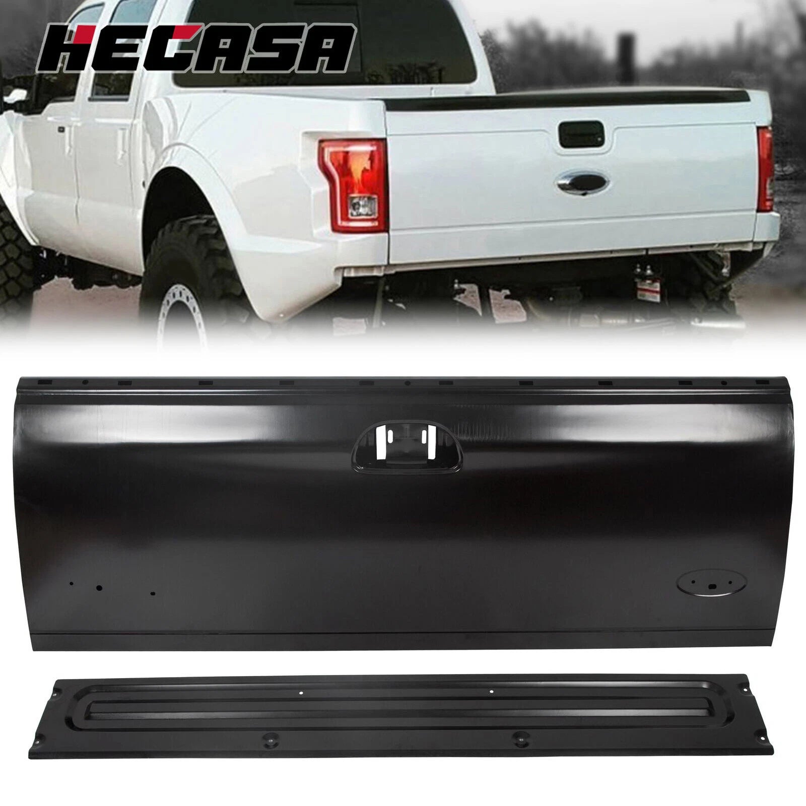 Tailgate Assembly with Backer Plate for Ford F150 (1997–2003) F250 F350 (1999–2007) Styleside