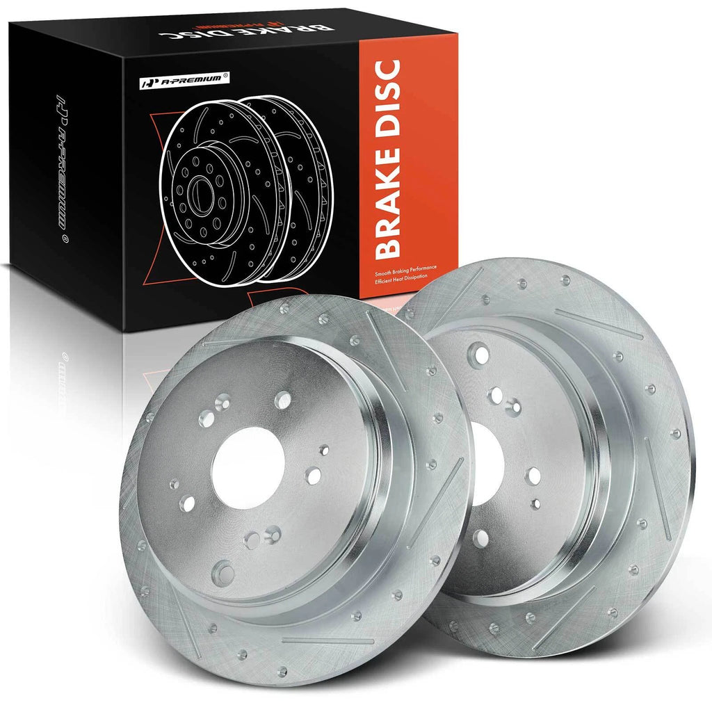 Rear Drilled Brake Rotors for Honda Odyssey (2002–2004)