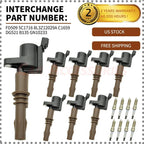 8Pack Ignition Coils & Spark Plugs for Ford F150 4.6L 5.4L (2004–2008) DG521 FD509