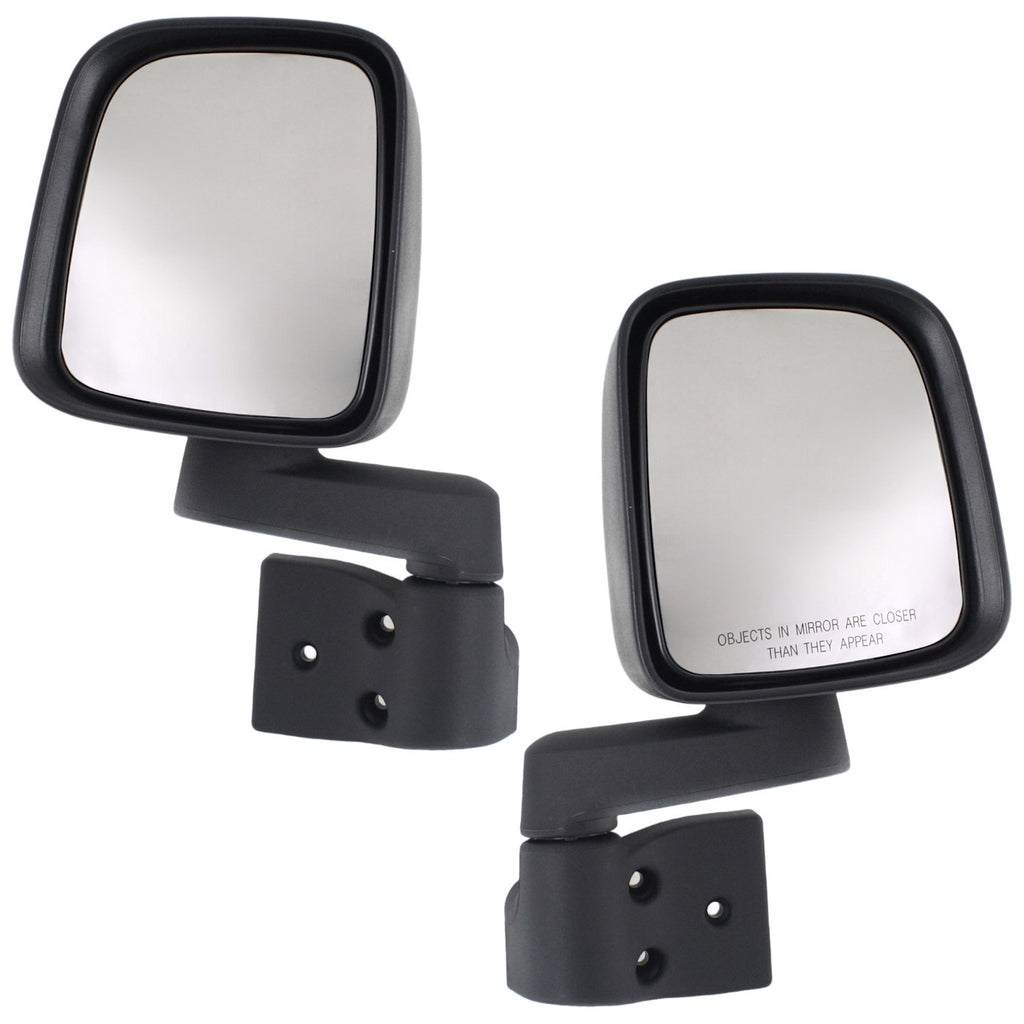 Set of 2 Mirrors for Jeep Wrangler (Driver & Passenger Side)