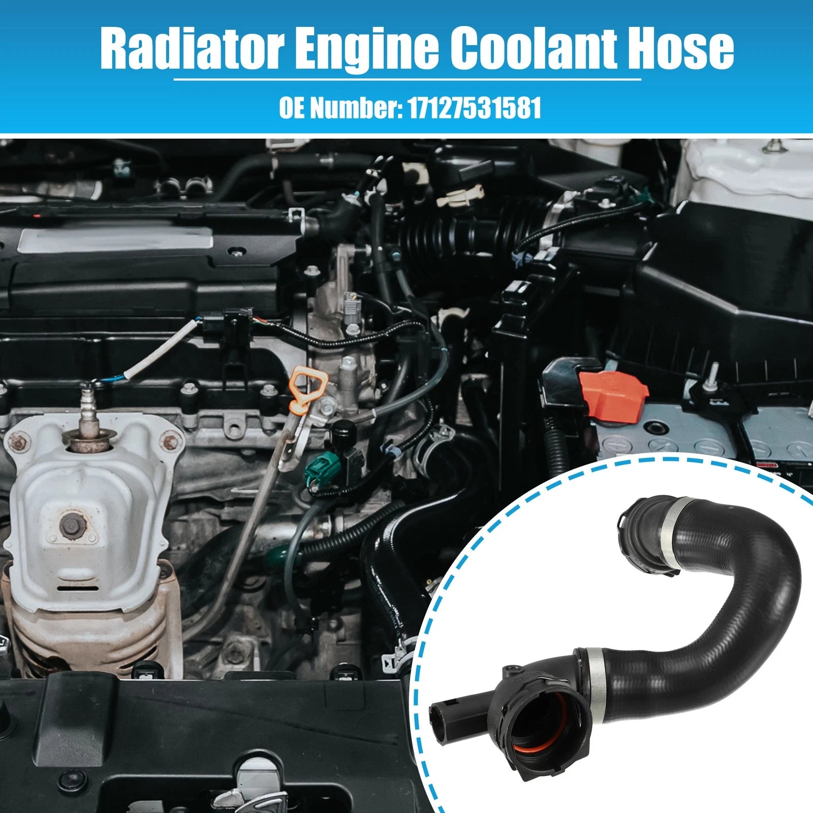 Lower Radiator Hose for BMW 128i (2008–2013) No. 17127531581