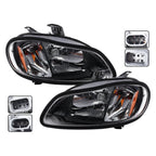 Pair Headlight Assembly w/ Bulbs for Freightliner M-2 M2 (2002–2018)