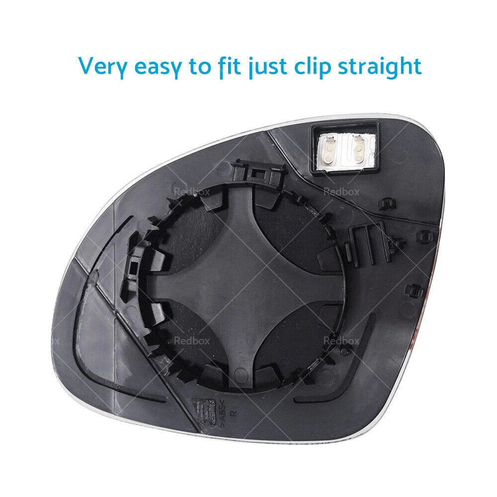 Heated Mirror Glass for VW Golf MK5 (2004–2008) Right Driver Side