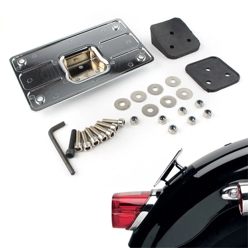 License Plate Frame Mount for Harley Big Twins Sportster Dyna Softail